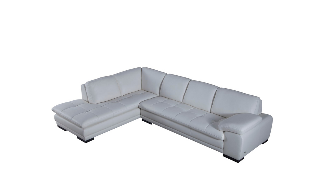 Gio Italia Red Leather L-Shape Sectional Sofa-Jennifer Furniture