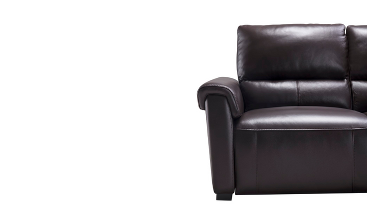 Gio Italia Leather Left-Hand Facing Recliner Sectional Sofa in Brown-Jennifer Furniture