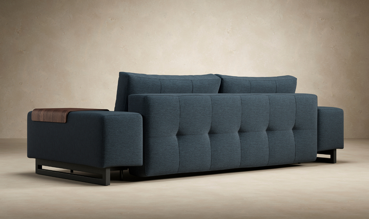 Innovation Living Grand DEL 2-Seater Fabric Sofa Bed with Ottoman-Jennifer Furniture