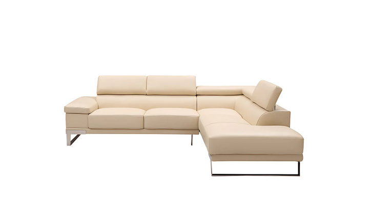 Gio Italia Baxter Sectional with Facing Right + Left Chaise-Jennifer Furniture