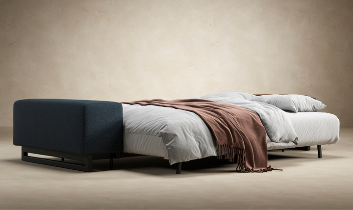 Innovation Living Grand DEL 2-Seater Fabric Sofa Bed with Ottoman-Jennifer Furniture