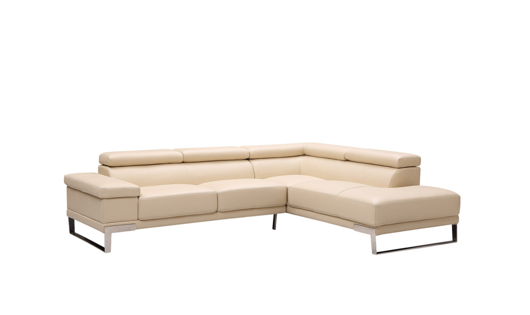 Gio Italia Baxter Sectional with Facing Right + Left Chaise-Jennifer Furniture