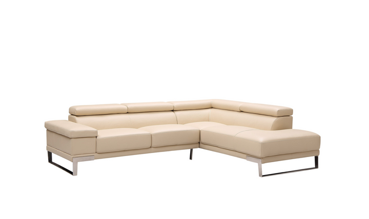 Gio Italia Baxter Sectional with Facing Right + Left Chaise-Jennifer Furniture