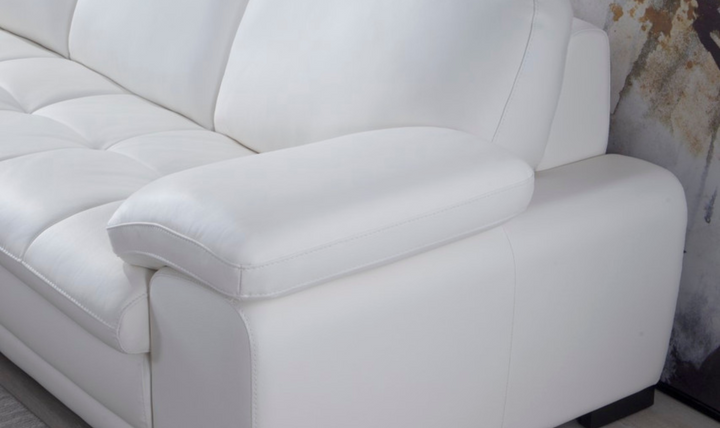 Gio Italia Red Leather L-Shape Sectional Sofa-Jennifer Furniture