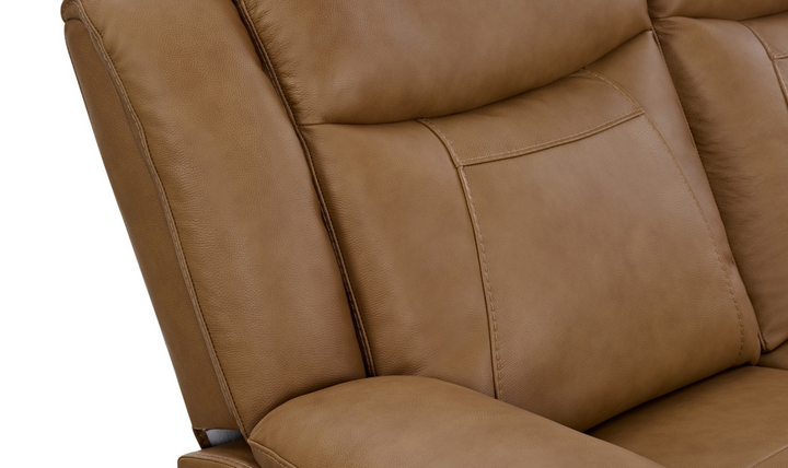 Gio Italia Wyatt 3-Seater Leather Sofa in Light Grey-Jennifer Furniture