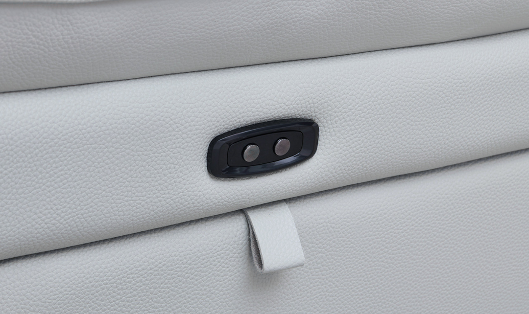 Gio Italia Living Room Set Hailey Smoke Gray Leather Power Recliner Sofa-Jennifer Furniture