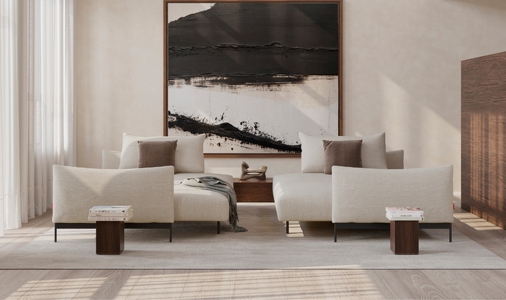 Innovation Living Malloy 2-Seater Fabric Sleeper Sofa With Ottoman