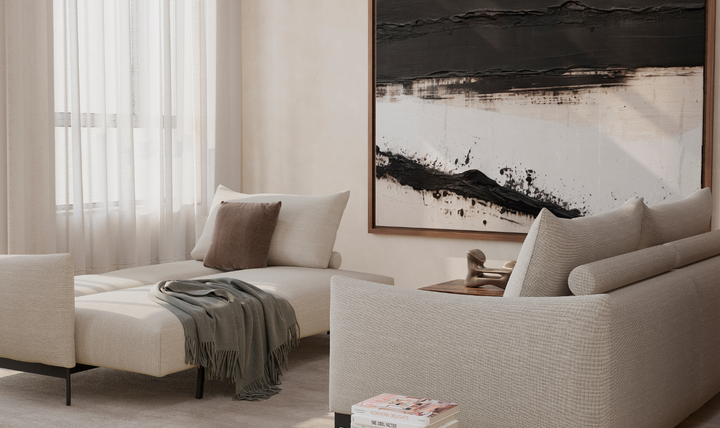 Innovation Living Malloy 2-Seater Fabric Sleeper Sofa With Ottoman