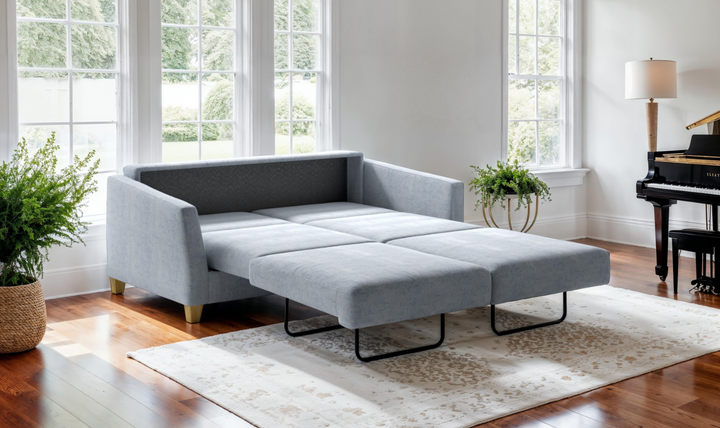 Luonto Monika Fabric Sleeper Sofa with Nest Function-Jennifer Furniture