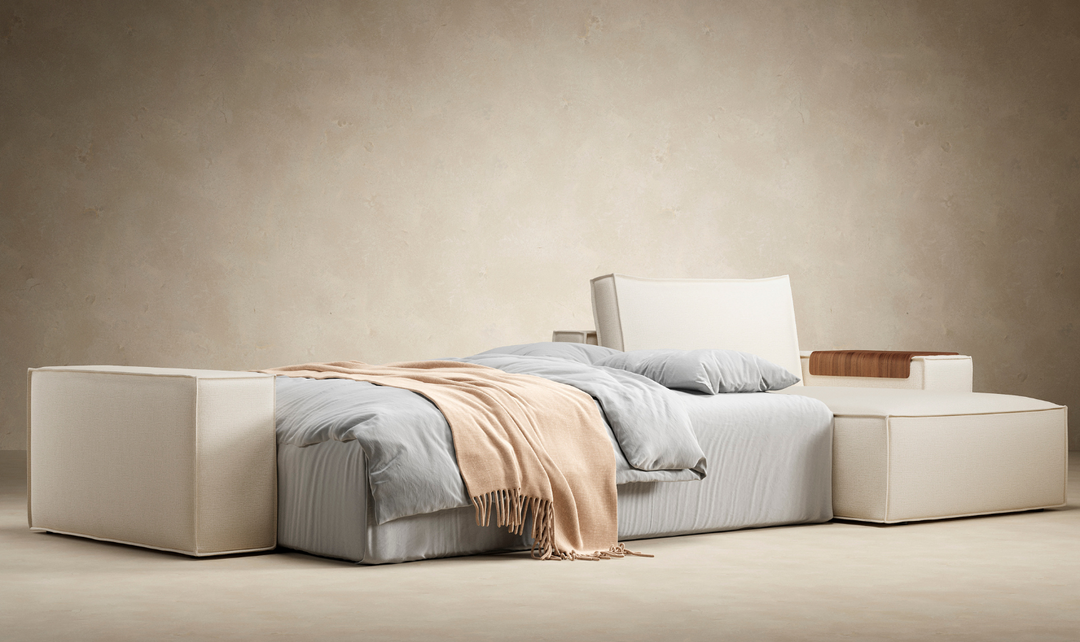 Innovation Living Newilla Fabric L-Shape Sectional Sofa Bed-Jennifer Furniture