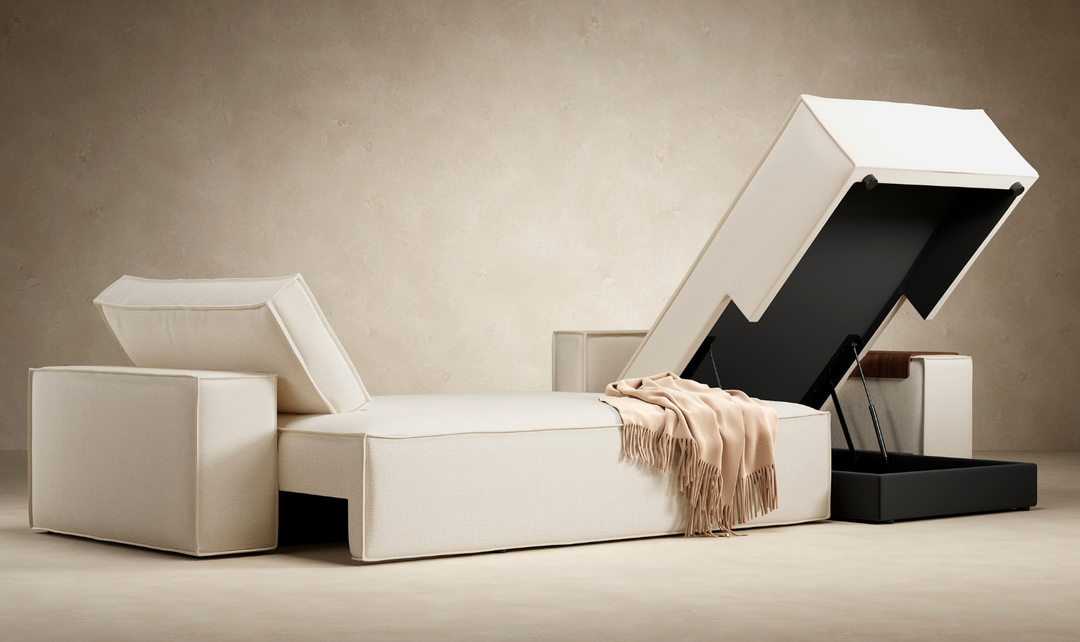 Innovation Living Newilla Fabric L-Shape Sectional Sofa Bed-Jennifer Furniture