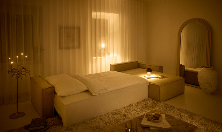 Innovation Living Newilla Fabric L-Shape Sectional Sofa Bed-Jennifer Furniture