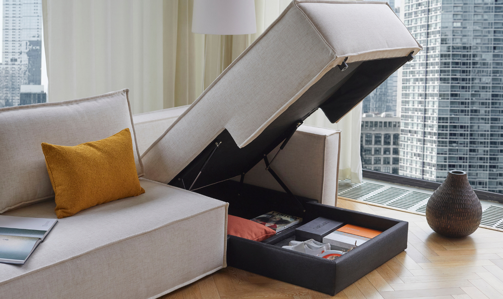 Innovation Living Newilla Fabric L-Shape Sectional Sofa Bed-Jennifer Furniture