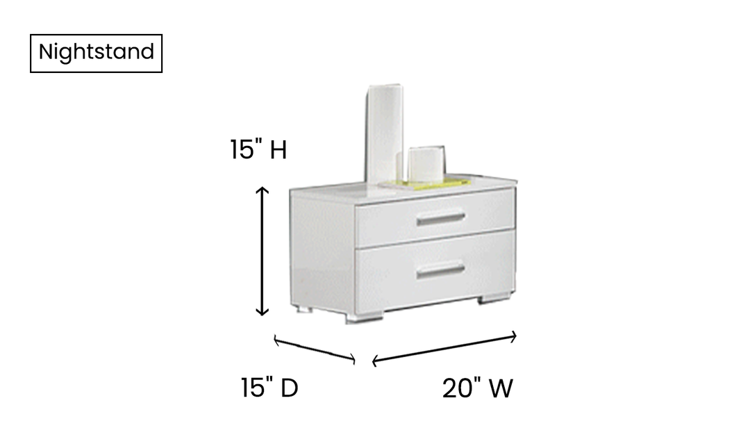 ESF Italia Panarea White Bedroom Set With Momo Cases
