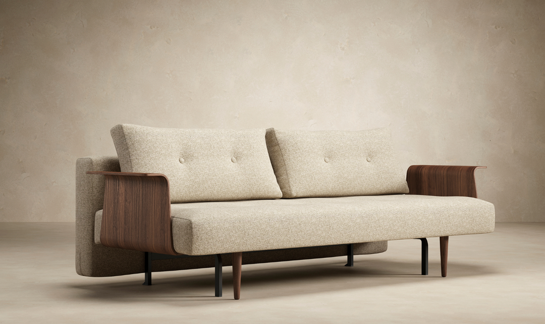 Innovation Living Recast Dark Styletto 2-Seater Fabric Sofa Bed-Jennifer Furniture