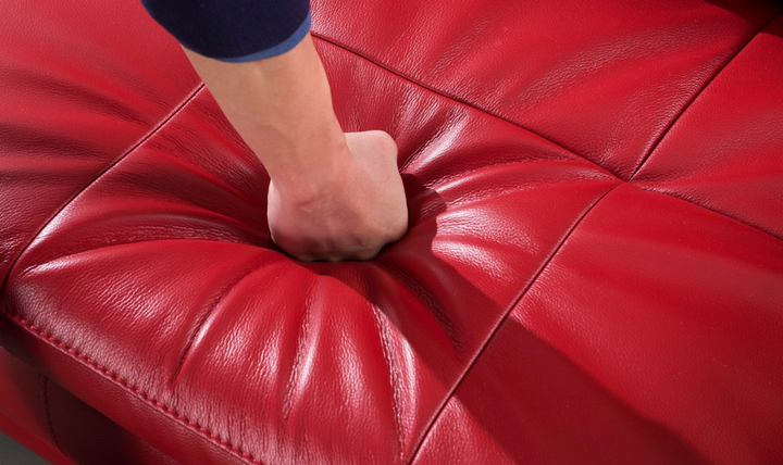 Gio Italia Red Leather L-Shape Sectional Sofa-Jennifer Furniture