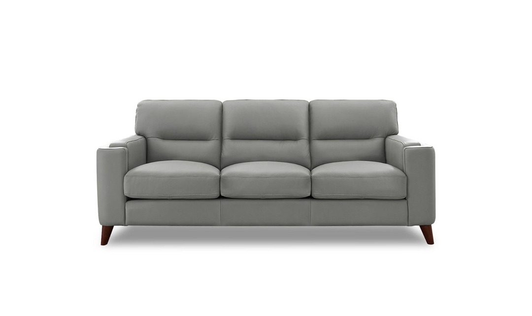 Hydeline Elm Premium Leather Gray Sofa-Jennifer Furniture