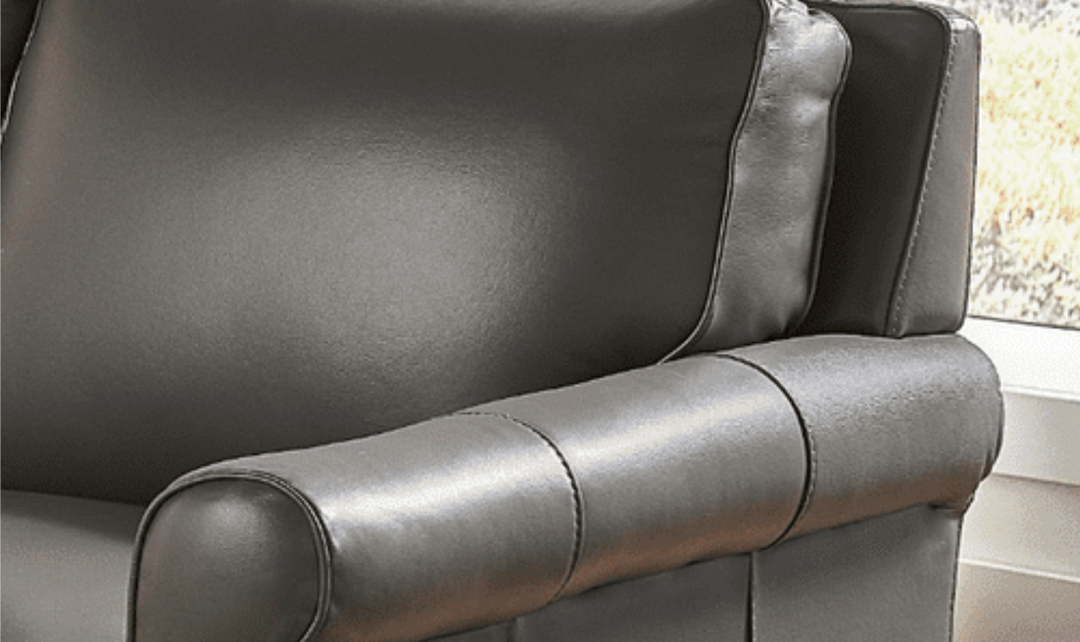 Laguna 3-Seater Leather Sofa With Rolled Arms-Jennifer Furniture