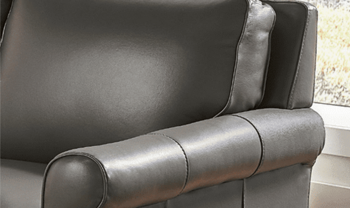 Laguna 3-Seater Leather Sofa With Rolled Arms-Jennifer Furniture