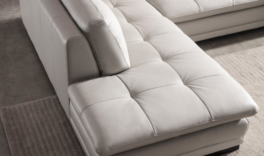 Gio Italia U-Shape Leather Sectional Sofa With Two Color Options-Jennifer Furniture