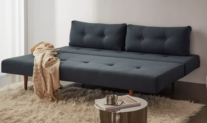 Innovation Living Recast Dark Styletto 2-Seater Fabric Sofa Bed-Jennifer Furniture