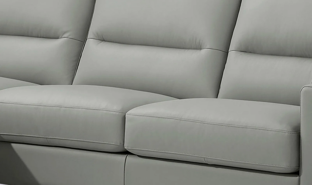 Hydeline Elm Premium Leather Gray Sofa-Jennifer Furniture