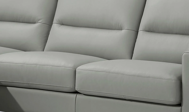 Hydeline Elm Premium Leather Gray Sofa-Jennifer Furniture