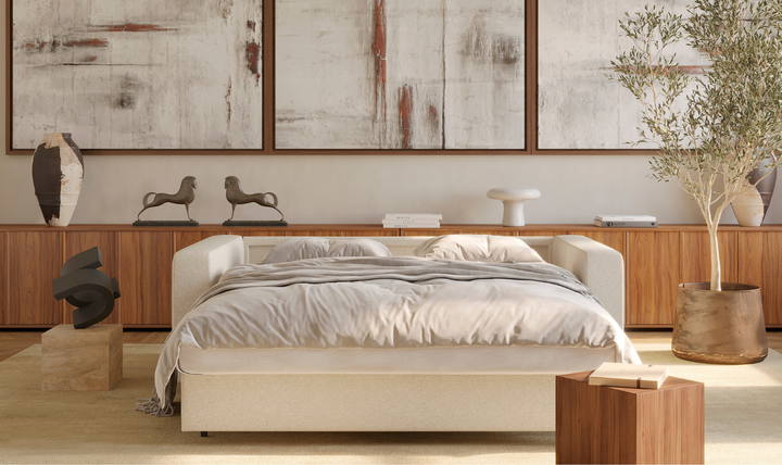 Innovation Living Neah Fabric 2-Seater Queen-Sized Sleeper Sofa-Jennifer Furniture