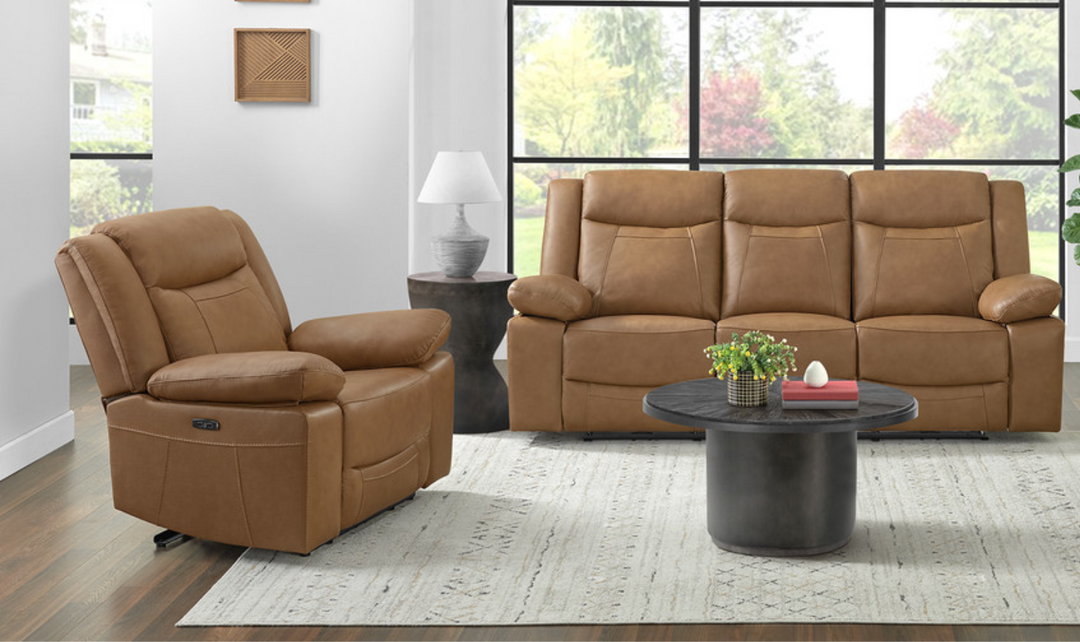 Gio Italia Wyatt Leather Chair with Recliners-Jennifer Furniture