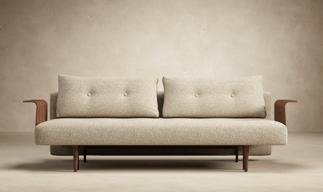 Innovation Living Recast Dark Styletto 2-Seater Fabric Sofa Bed-Jennifer Furniture