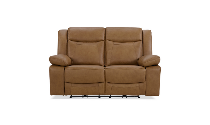 Gio Italia Wyatt Leather Loveseat in Light Grey-Jennifer Furniture