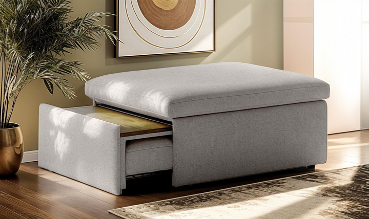 Luonto Otto Cot-Sized Sleeper Ottoman with Drawer Function-Jennifer Furniture