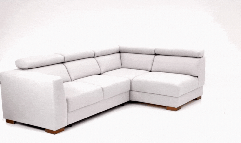 Luonto Halti L-Shaped 3-Seater Full XL Sectional Sofa Sleeper-Jennifer Furniture