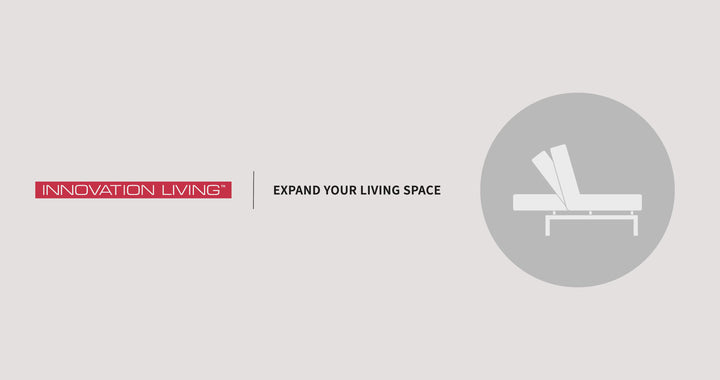 Innovation Living Malloy 2-Seater Fabric Sleeper Sofa With Ottoman