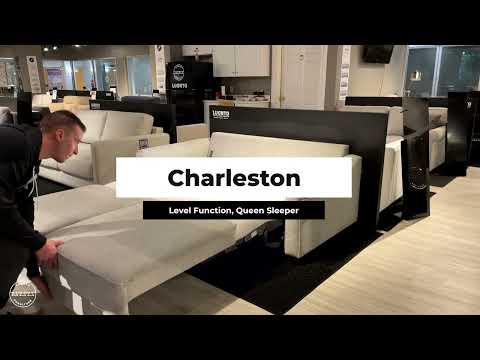 Luonto Charleston Sofa Sleeper with Level Function-Jennifer Furniture