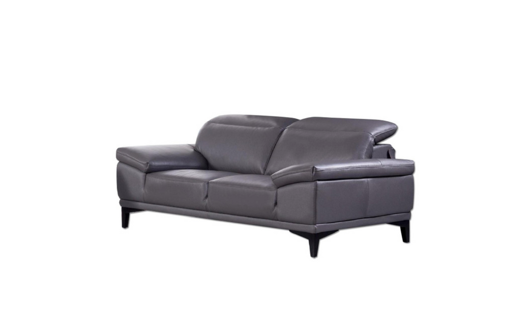 Gio Italia Daisy 2-piece Leather Living Room Set with Foam Cushions