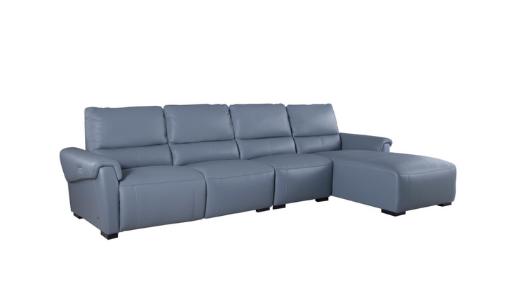 Gio Italia Aqua LHF Leather Recliner Sectional Sofa-Jennifer Furniture