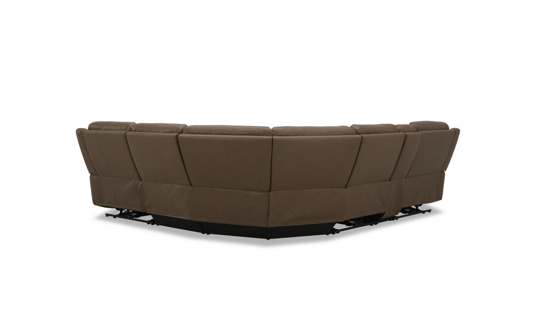 Gio Italia Wonder Wonder 6 Piece Leather Sectional Recliner-Jennifer Furniture