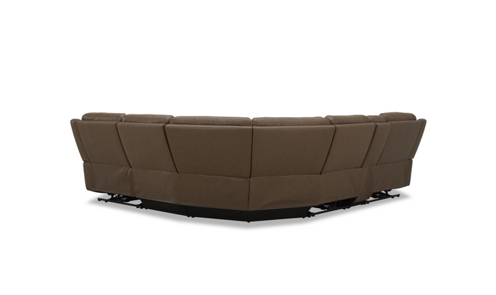 Gio Italia Wonder Wonder 6 Piece Leather Sectional Recliner-Jennifer Furniture