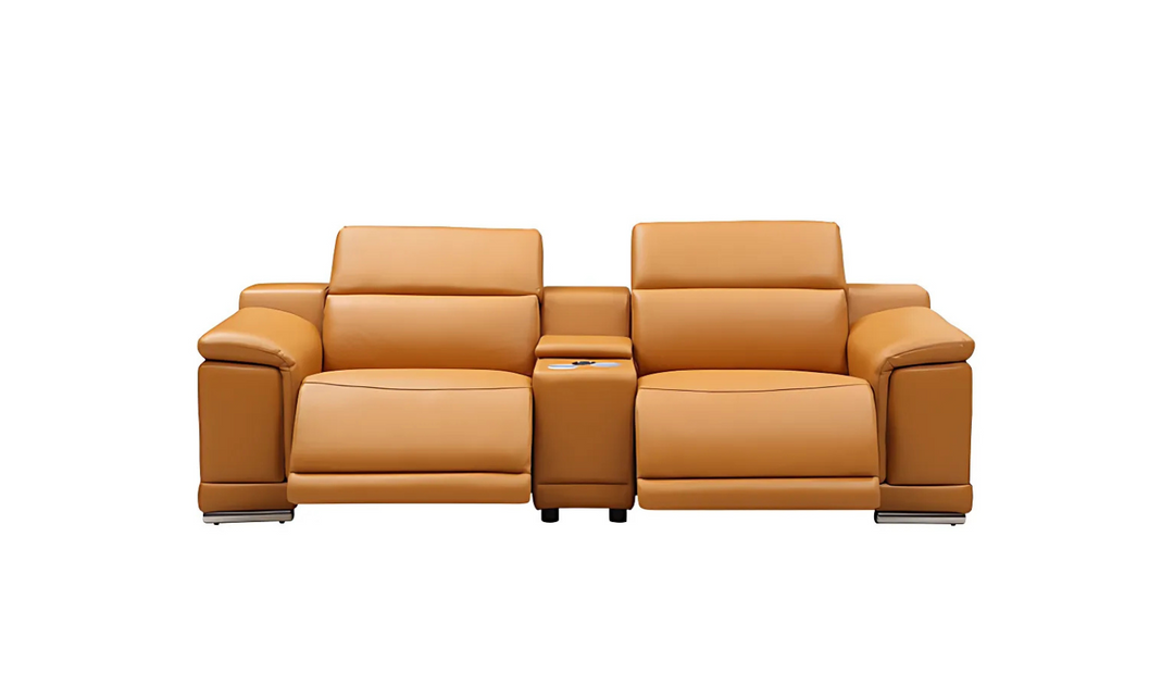 Gio Italia Hartley 2 Piece Loveseat with 2 PWR Recliners-Jennifer Furniture