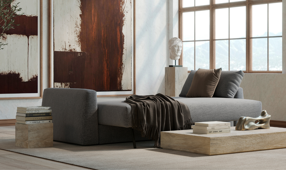 Innovation Living Cone 2-Seater Fabric Sofa Bed-Jennifer Furniture