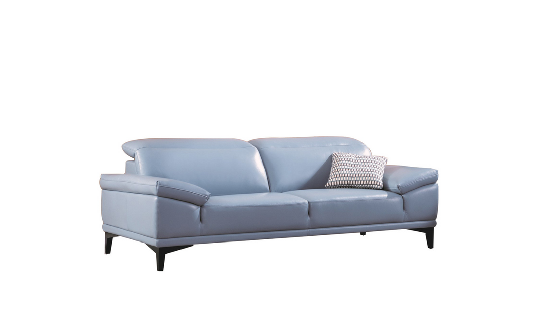 Gio Italia Daisy 2-piece Leather Living Room Set with Foam Cushions