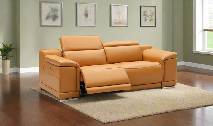 Gio Italia Hartley 2 Piece Loveseat with 2 PWR Recliners-Jennifer Furniture