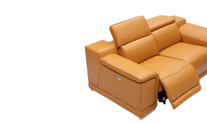 Gio Italia Hartley 2 Piece Sofa 2 PWR Recliners-Jennifer Furniture