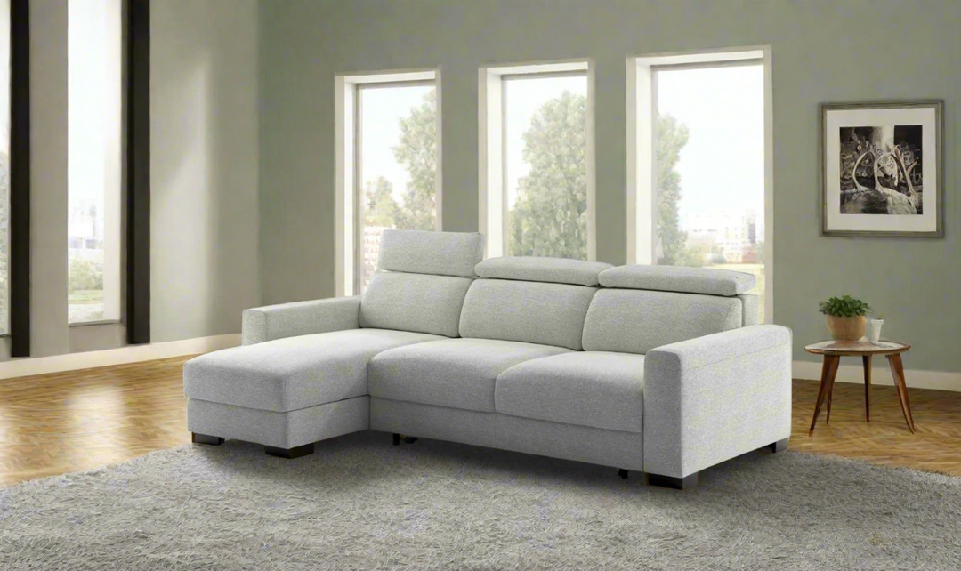 Luonto Elliot Reversible Chaise Sleeper Sectional Sofa (King/Queen)-Jennifer Furniture