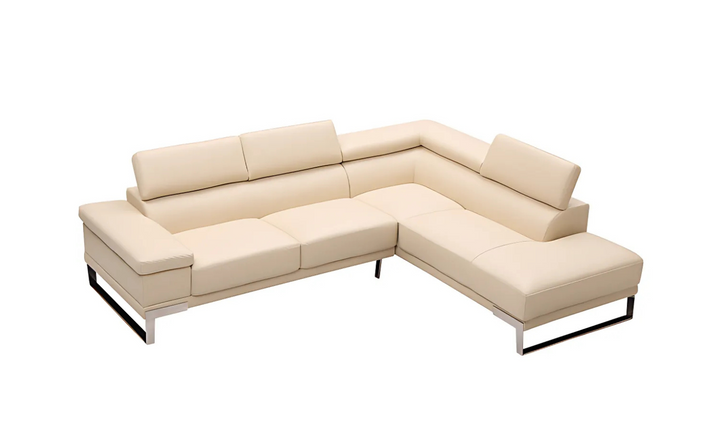 Gio Italia Baxter Sectional with Facing Right + Left Chaise-Jennifer Furniture
