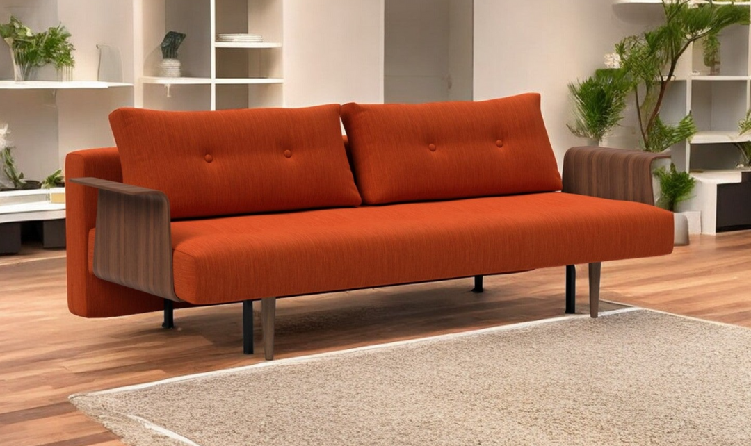 Innovation Living Recast Dark Styletto 2-Seater Fabric Sofa Bed