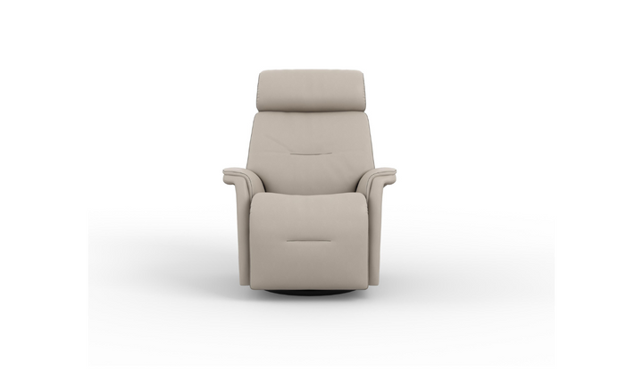 Fjords Rome Swivel Glider Leather Motorized Power Recliner Chair in Two Sizes-Jennifer Furniture