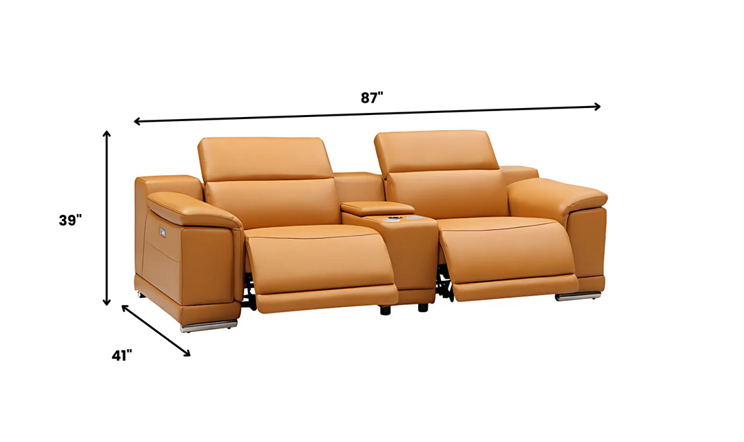 Gio Italia Hartley 2 Piece Loveseat with 2 PWR Recliners-Jennifer Furniture