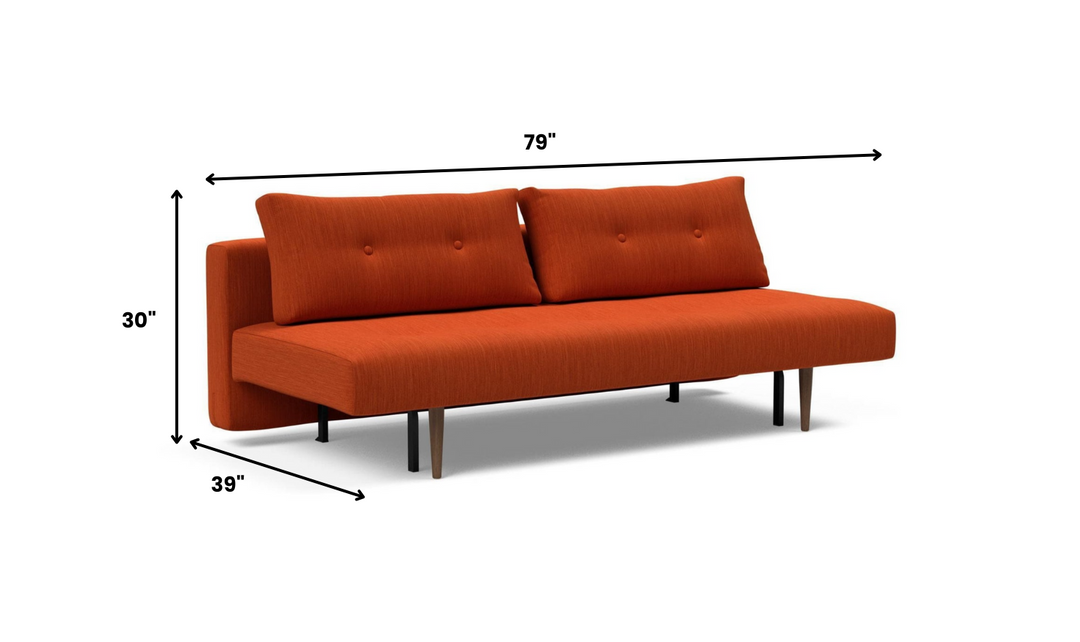 Innovation Living Recast Dark Styletto 2-Seater Fabric Sofa Bed-Jennifer Furniture